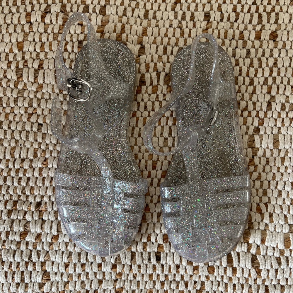 Glittery Silver girl’s  Sandals